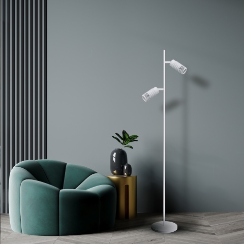 Lampa podłogowa VERTICAL GU10 biała ML0310 - zdjęcie 4