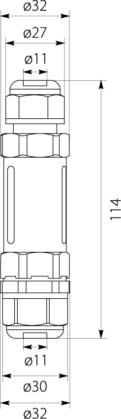 Złączka kablowa SPN 325 (3x2.5), 250V AC, 16A, IP68,elektro-plast